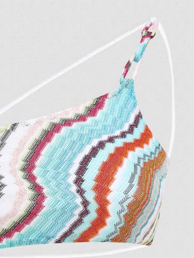 Missoni Patterned One-piece Swimsuit In Multicolour