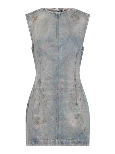 Acne Studios Woman Blue Dresses In Blue