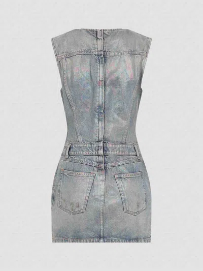 Acne Studios Woman Blue Dresses In Blue