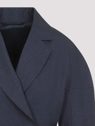 Givenchy Tailored Jackets Double-breasted Design In Blue