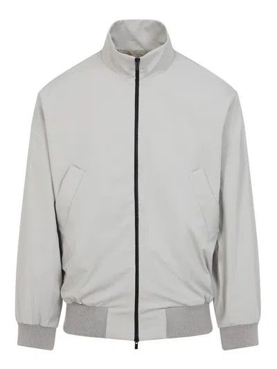 Fear Of God High Collar Bomber Jacket In Gray