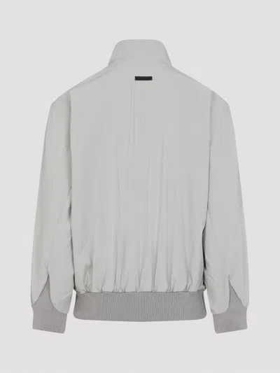 Fear Of God High Collar Bomber Jacket In Gray