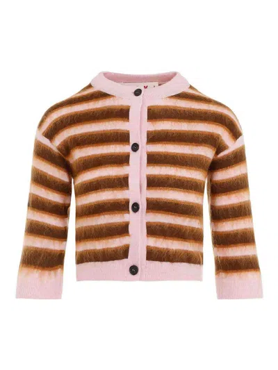 Marni Cardigan With Stripe Pattern In Multi