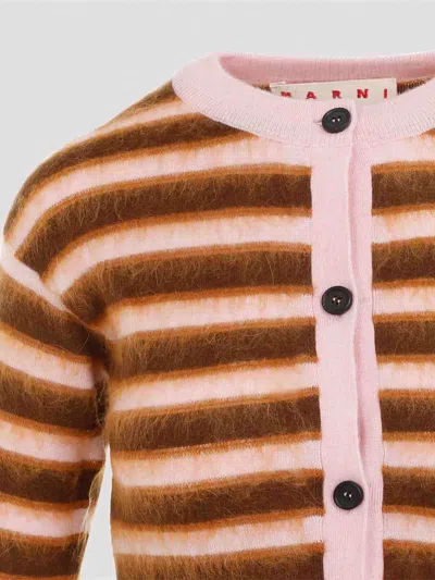 Marni Cardigan With Stripe Pattern In Multi