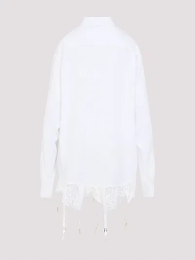 Balenciaga Camicia Oversize In Lyocell Bianco  Donna In White