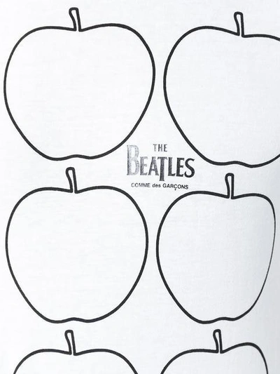 Comme Des Garçons 'apples' Print T-shirt In White