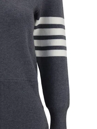 Thom Browne Virgin Wool Sweater In Gray