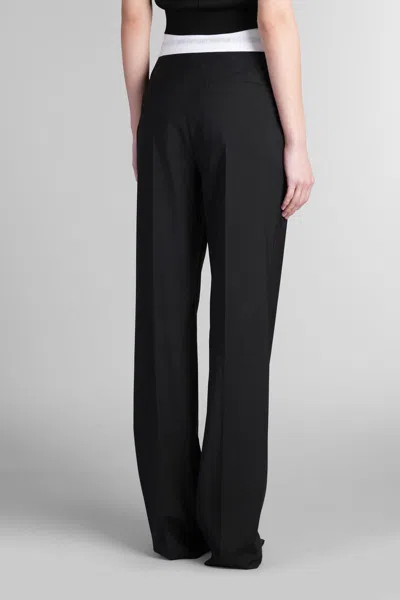 Alexander Wang High Waisted Pleated Pant With Logo Elastic Clothing