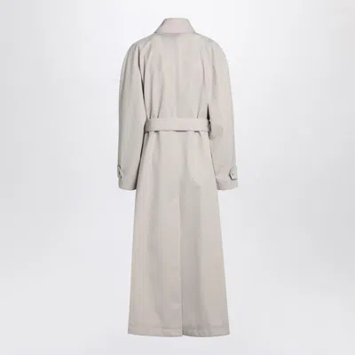 Dolce & Gabbana Beige Trench In Cotton Drill