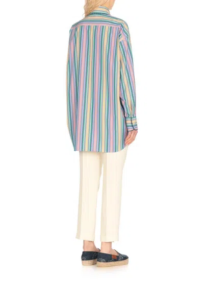 Etro Multi-coloured Striped Cotton Shirt Women