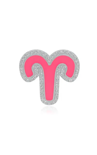 Ashna Mehta 18k White Gold Aries Customized Bag Bijoux