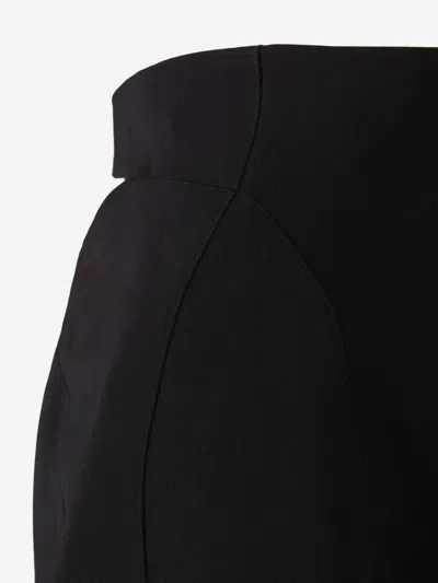 Mugler Tailored Midi Skirt