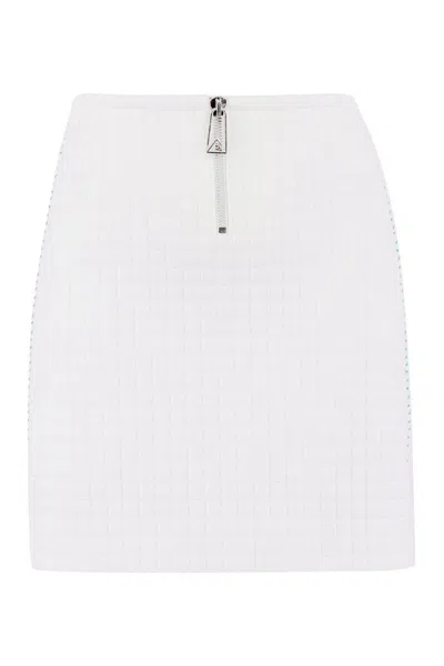 Bottega Veneta Contrast Stitching Mini Skirt