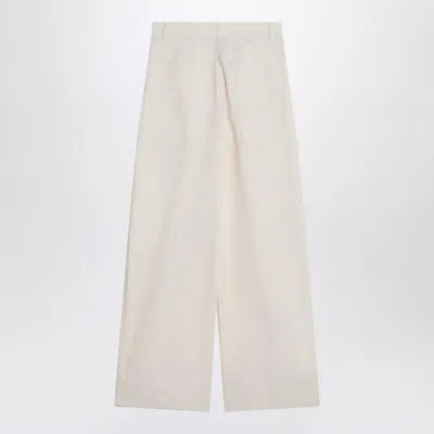 Mark Kenly Domino Tan Mkdt Studio Wide Écru Trousers In