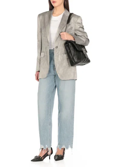 Pinko Grey For You Jacket In Gray