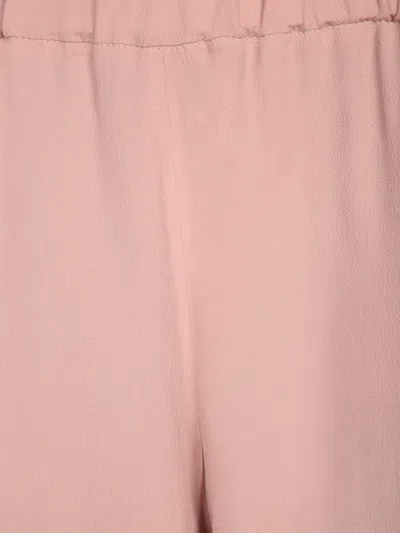 Incotex Crepe Elastic Pants In Pink