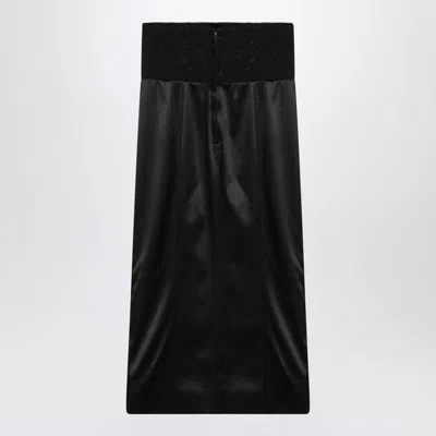 Dolce & Gabbana Midi Skirt With Corset Belt