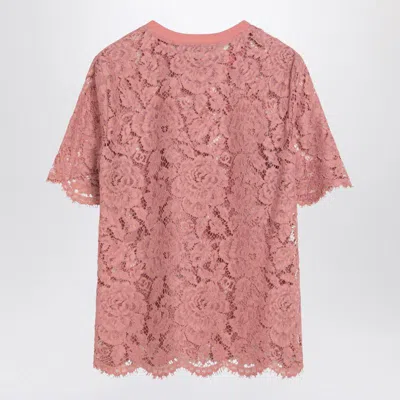 Dolce & Gabbana Lace Crew-neck T-shirt