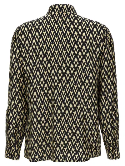 Valentino Toute La V Twill Shirt Shirts Multicolor