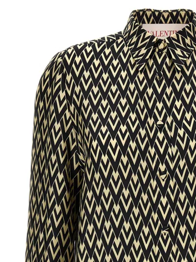 Valentino Toute La V Twill Shirt Shirts Multicolor