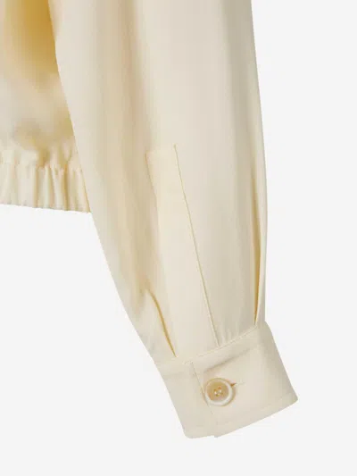 Fabiana Filippi Bomber Jacket With Front Pockets And Diamond Thread