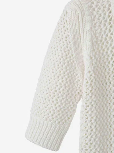 Fabiana Filippi Cotton Knit Polo In White