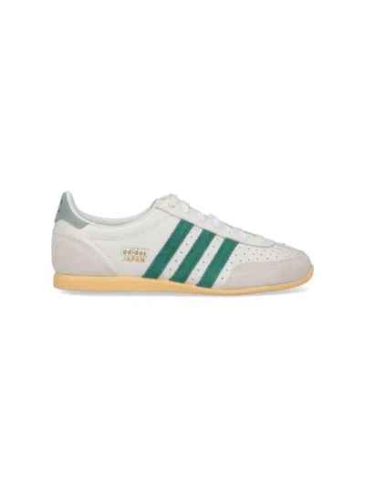 Adidas Originals Womens Offwhite Collegiate Gree Japan Leather Low-top Trainers
