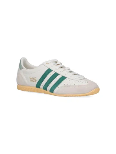 Adidas Originals Womens Offwhite Collegiate Gree Japan Leather Low-top Trainers