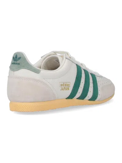 Adidas Originals Womens Offwhite Collegiate Gree Japan Leather Low-top Trainers