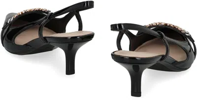 Pinko Gloria Patent Leather Slingback Pumps