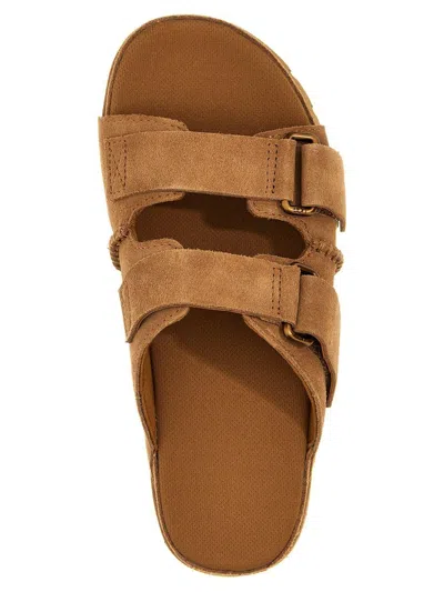 Ugg Goldenstar Hi Slide Slipper-mule In Leather Color Suede