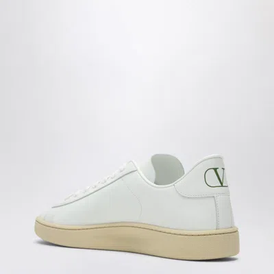 Valentino White Leather Vlogo Signature Sneakers In Multi