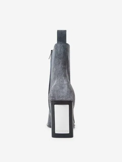 Alexander Wang 95mm Throttle Ankle Boot In Gray