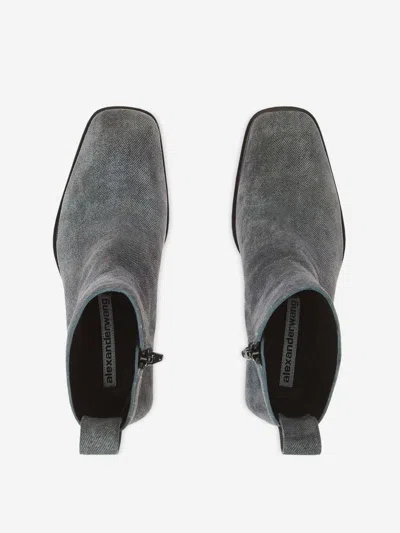 Alexander Wang 95mm Throttle Ankle Boot In Gray
