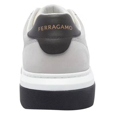 Ferragamo Leather Cassina Sneakers Multicolor Sole Contrasting