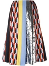 EMILIO PUCCI metallic detailing A-line skirt,DRYCLEANONLY