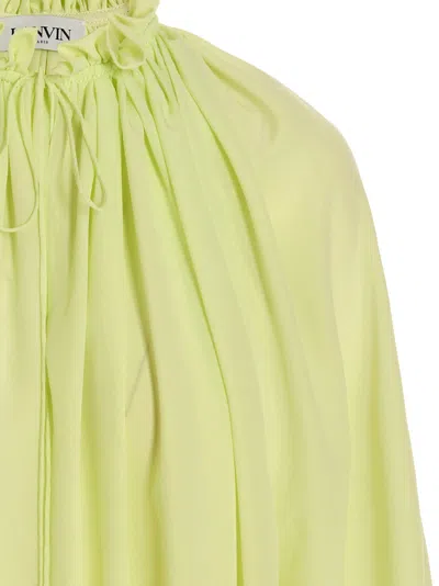 Lanvin Silk Bloshirt Shirt And Blouse Yellow