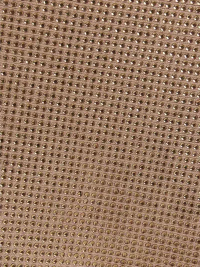 Andreädamo Sequin Knit Skirt Skirts Beige