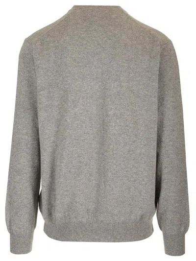 Comme Des Garçons Shirt Wool Sweater Knitwear Grey In Brown