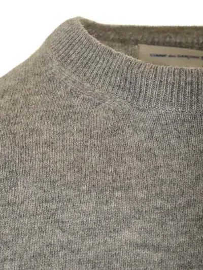 Comme Des Garçons Shirt Wool Sweater Knitwear Grey In Brown
