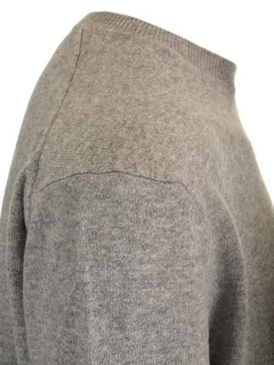 Comme Des Garçons Shirt Wool Sweater Knitwear Grey In Brown