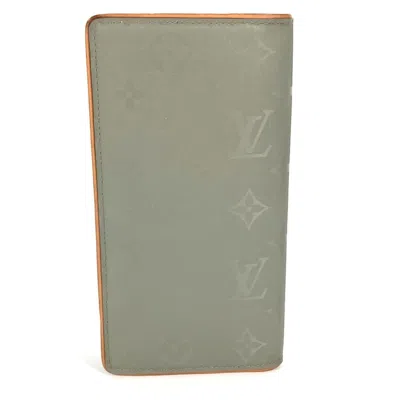 Pre-owned Louis Vuitton Gray Monogram Canvas Long Wallet (bi-fold) ()