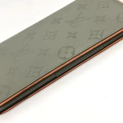 Pre-owned Louis Vuitton Gray Monogram Canvas Long Wallet (bi-fold) ()