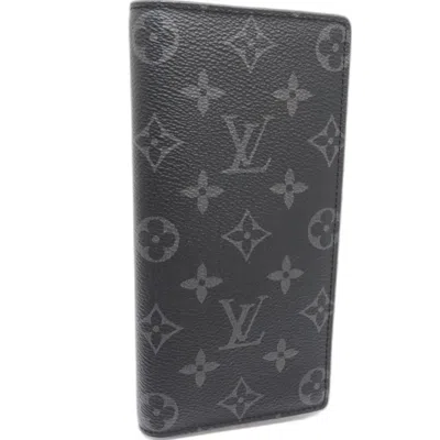 Pre-owned Louis Vuitton Monogram Eclipse Black Monogram Eclipse Monogram Eclipse Long Wallet (bi-fold) (pre-ow