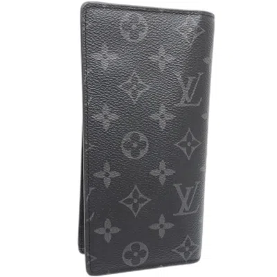 Pre-owned Louis Vuitton Monogram Eclipse Black Monogram Eclipse Monogram Eclipse Long Wallet (bi-fold) (pre-ow