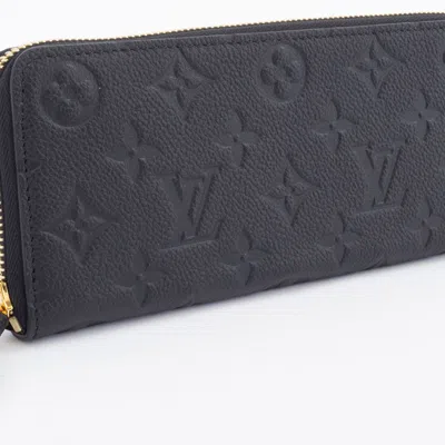 Pre-owned Louis Vuitton Monogram Empreinte Black Monogram Empreinte Long Wallet (bi-fold) ()