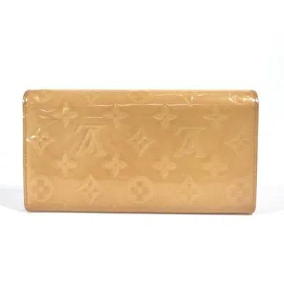 Pre-owned Louis Vuitton Monogram Vernis Pink Rose Angelique Monogram Vernis Long Wallet (bi-fold) ()