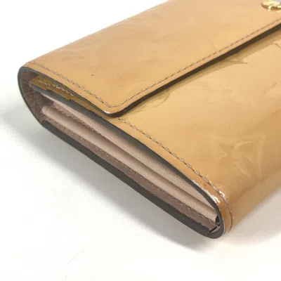 Pre-owned Louis Vuitton Monogram Vernis Pink Rose Angelique Monogram Vernis Long Wallet (bi-fold) ()