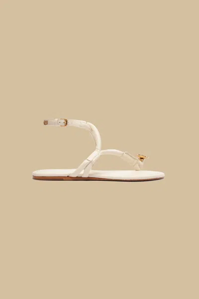 Farm Rio Active Ivory Toe Ring Strappy Sandal