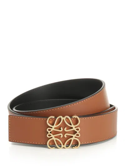 Loewe Anagram Belts Brown